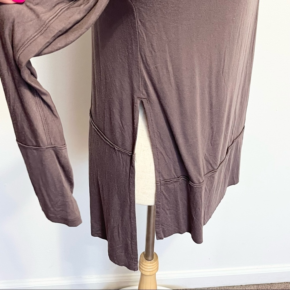 Free People We the Free Mauve Brown Long Sleeve Top Womens Size Small - Picture 7 of 11